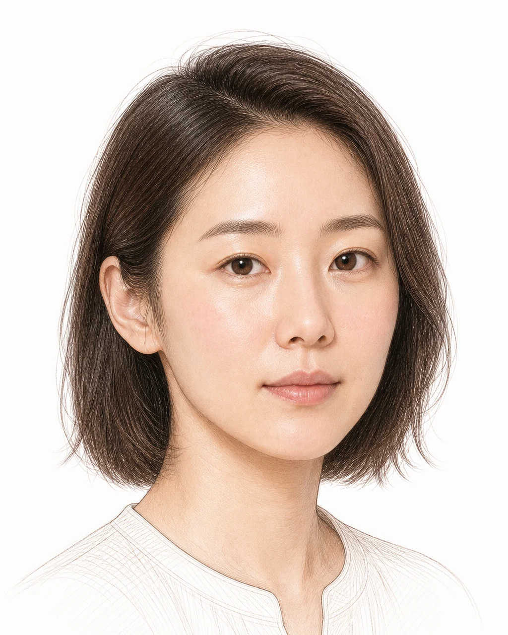 시술 직후에도 멍이나 붓기 없이 볼에 옅은 홍조만 남고 피부결이 매끈하게 정돈된 20대 후반 여성 — 무바늘 주입 방식의 짧은 회복 기간